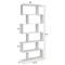 Costway 2 PCS 6 Tier S-Shaped Bookshelf Storage Display Bookcase Z-Shelf